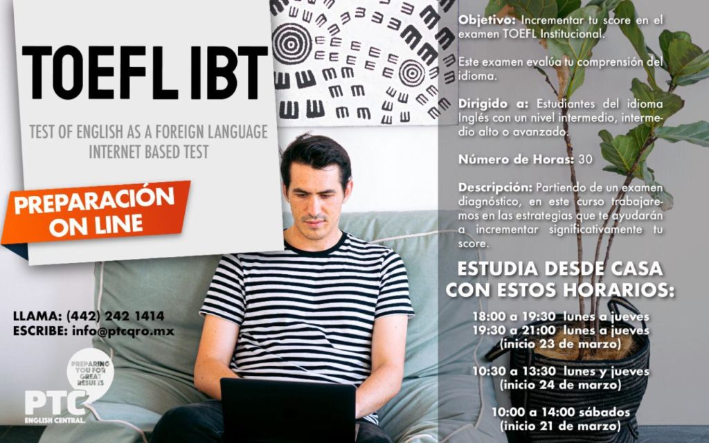 Curso de TOEFL iBT Online en PTC